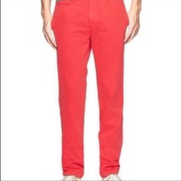 Gap The lived in slim chino in faded red Sz 31 - Picture 2 of 8